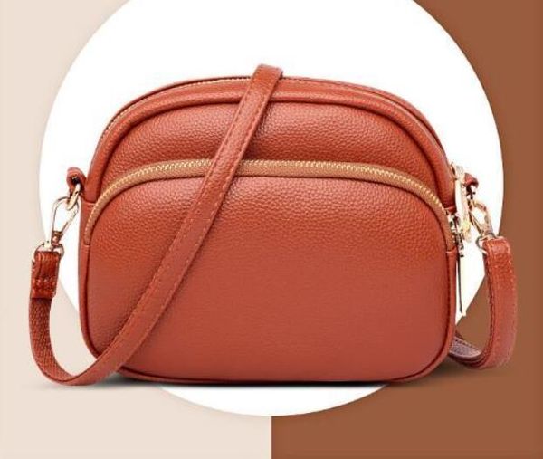 

new female leather cross-body bag with one shoulderdhl
