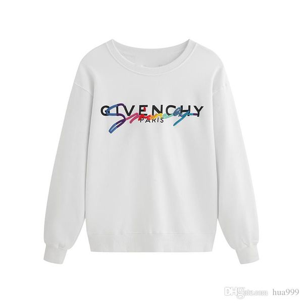 

2019 fashion desig mens hoodie letter printing pullover men sweatshirt luxury casual hooded sweater, Black