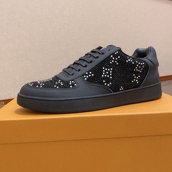 

high grade men sneaker casual shoes men sneaker casual shoes soft leather sneakers shoes grey sports sneakers size6- type2, Black