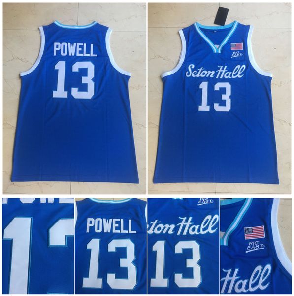 

13 myles powell ncaa pirates college basketball red 100% stiched size s-xxxl, Black