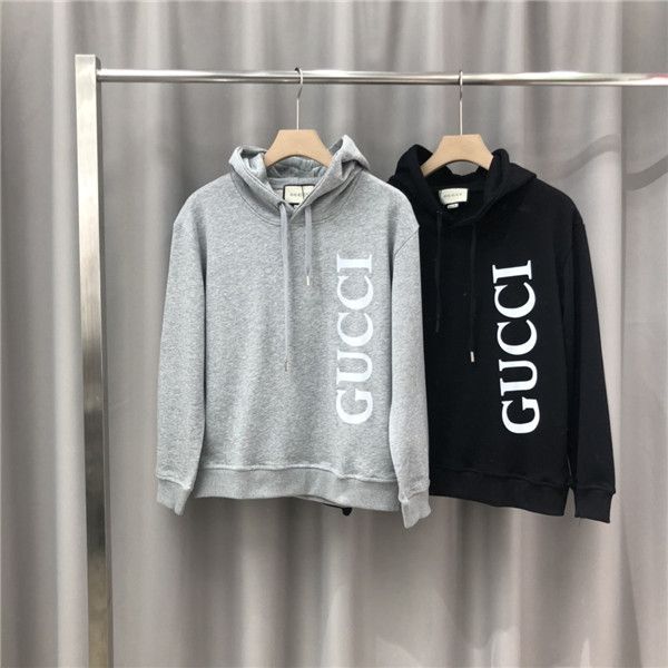 

19aw luxurious italy brands design gc hooded hoodie men women fashion letter pullover casual streetwear sweatshirts outdoor sweatshirt, Blue;black