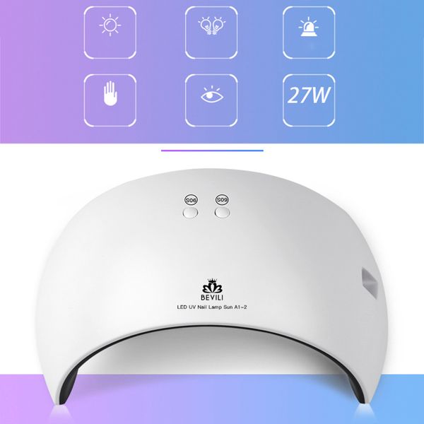 

27w uv led lamp nail dryer for all types gel uv lamp for nail machine curing usb connector prime gift home use art manicure