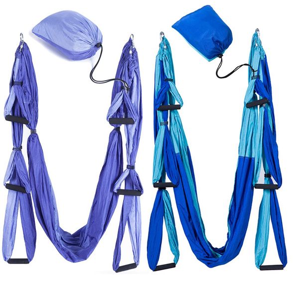 

fitness yoga hammock yoga swing anti-gravity aerial straps high strength fabric decompression with 6 grip hand warehouse