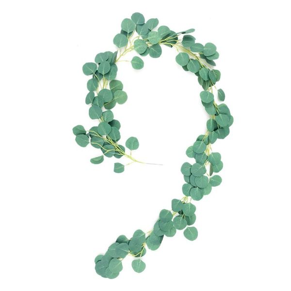 

new 2m garden wedding decoration artificial green eucalyptus vines rattan artificial fake plants ivy wreath wall decor