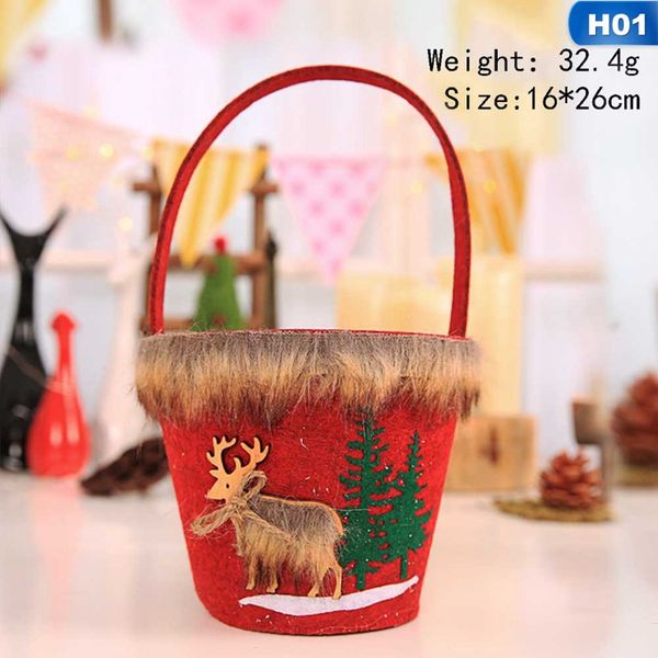 

christmas gift christmas snowflake non-woven candy tote bag chrismas presents navidad