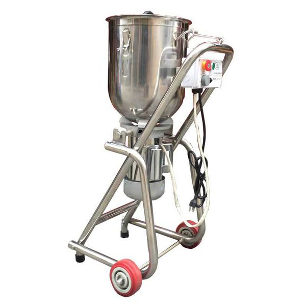 KOSTENLOSER VERSAND Großhandel Kommerziellen Eis Mixer 30L 1500 W Edelstahl Maische Maschine/ObstGemüse Elektrische Eis Mixer