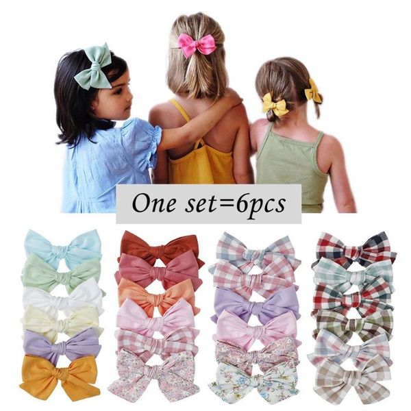 

48pc / еѬи 4,5" пеа clips кан bow жкой или воло, девђки plaid bow воло thin нейлон о, Slivery;white