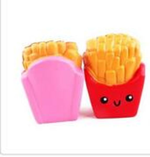 

jumbo fries slow rising squishy kawaii squeeze bread cake stress relieve phone charms toys gift for kids