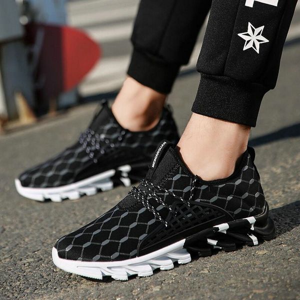 

fashion breathable flats mentrainers zapatillas zapatos hombre outdoor men shoes comfortable casual shoes big size 39-45 lc-60, Black