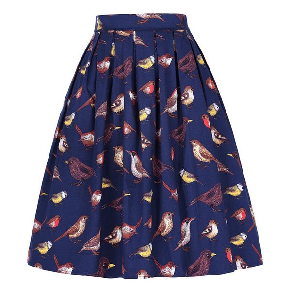 

ladies' short skirt fashion new autumn winner women's retro casual tutu waist skirt half-length print skirt l307, Black