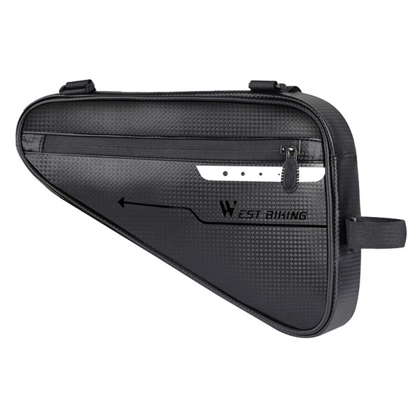 

bike front tube frame bag waterproof saddle triangle pouch storage case