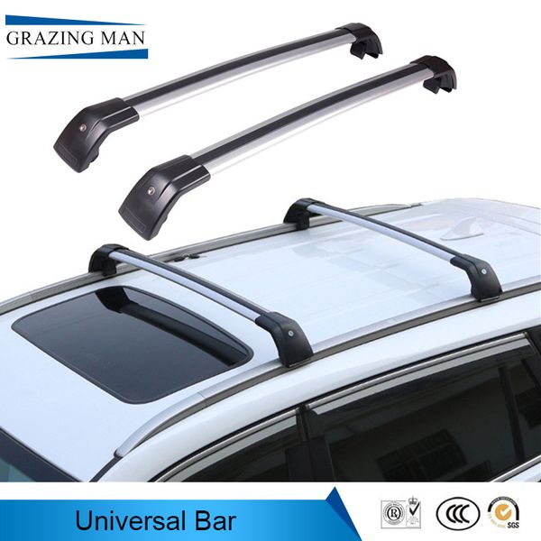 

universal luggage rack crossbar car roof frame thick aluminum alloy travel bars