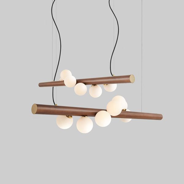 

creative modern hanging glass ball suspension milky glass shade restaurant pendant light designer lighting indoor luminaire led