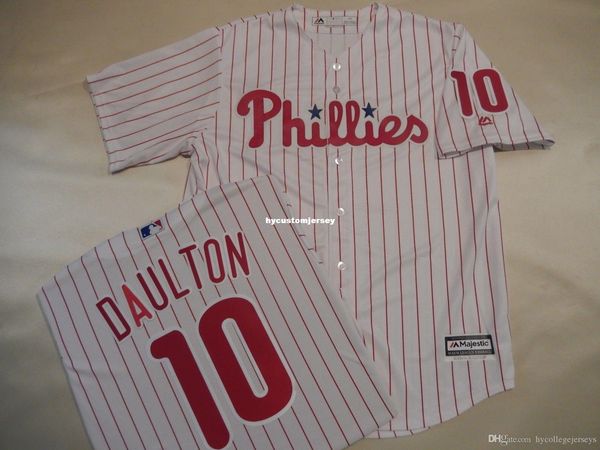 

custom majestic philadelphia #10 darren daulton sewn baseball jersey white mens stitched jerseys big and tall size xs-6xl for sale, Black;blue