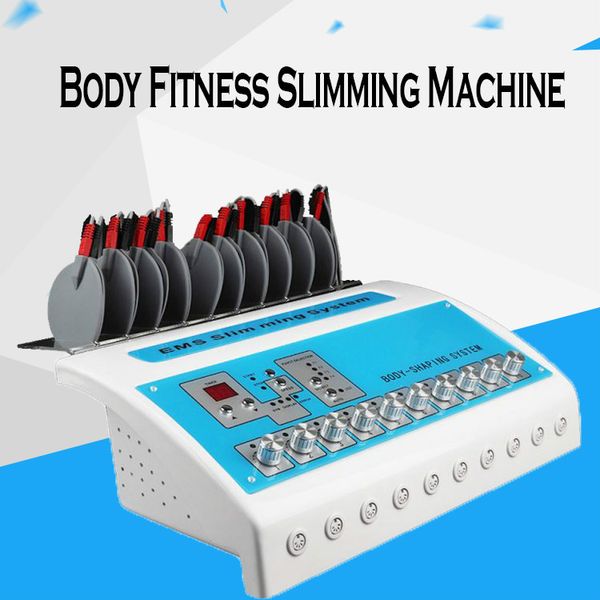 

output microcurrent body shaping slimming skin firming toning fitness spa machine slimming ems muscle electric stimulator