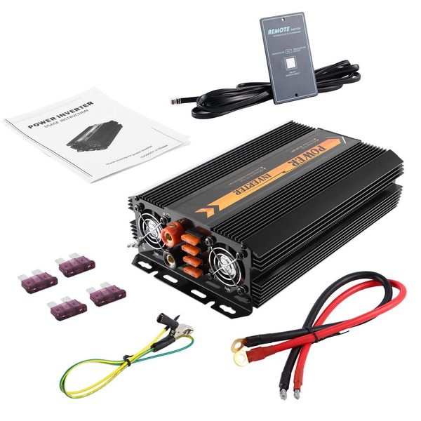 

t8102/1500w/3000w power inverter charger converter lcd display home use
