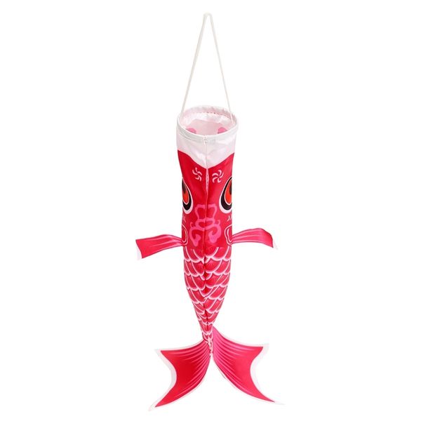 

japanese style koi nobori carp wind sock koinobori fish waterproof flags kite mascot crafts for home hanging decor gift 40cm