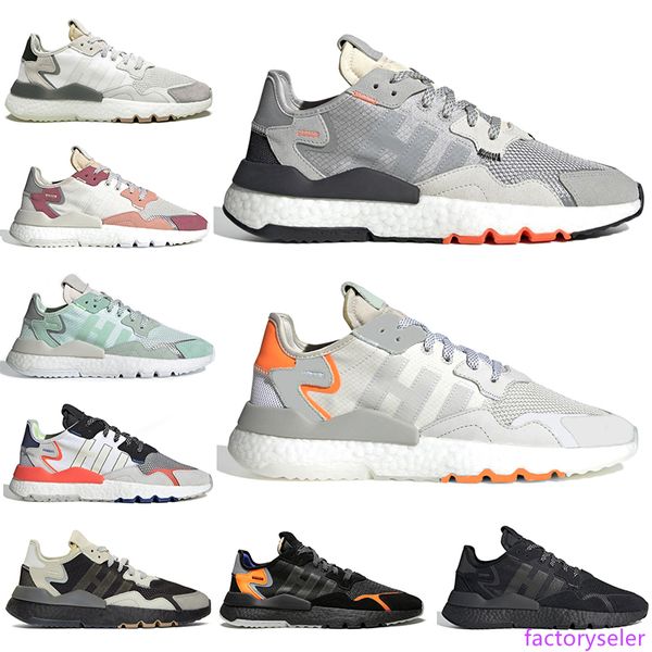 

fashion nite jogger 3m reflective running shoes men women triple black white breathable mens trainer sports sneakers