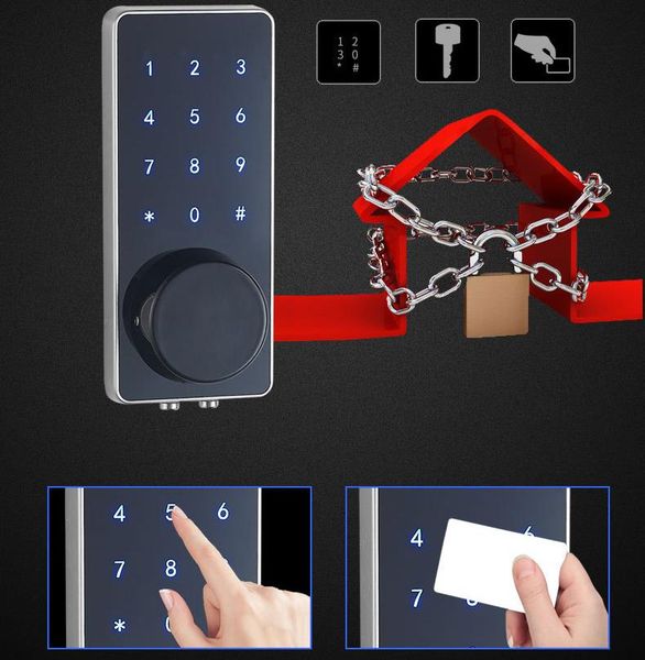 2019 Newest Smart Digital Door Lock Keyless Touch Password Ic Card