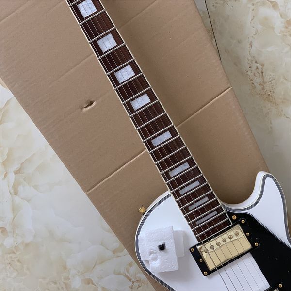 

lp studio electric guitar version silver painting p90 pickups rosewood fingerboard