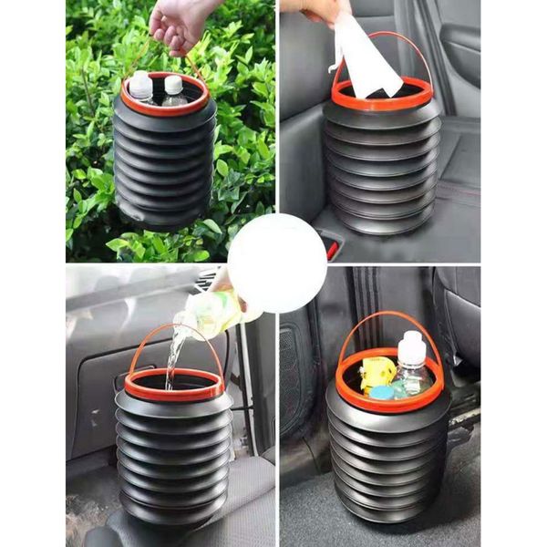 

корзина универсальная автомобильная bin авто organizer ящик для хранения автомобилей trash can мусор gargage держатель 4l automobile хранени