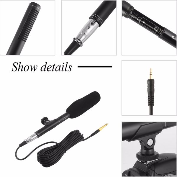 

professional high sensitivity vioce recording broadcast stereo condenser interview uni-ultra-directional microphone