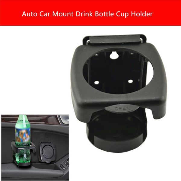 

kongyide car holder black universal abs auto car mount fold drink bottle cup holder beverage stand rack black ap13