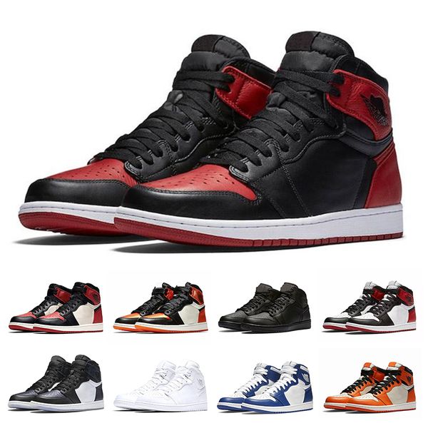 

Hot Purple Pine Green 1 Top 3 Men Women Basketball Shoes 1s Sports Banned Bred Chicago Royal Blue Sneakers Size 36-47