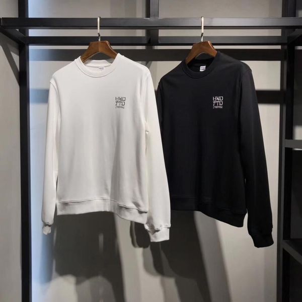 

men and women undefeated round neck pullover sweatshirt, Black
