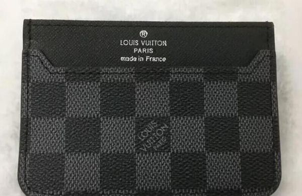 

wholesale 100% leather convenient id pocket bankyr lv credit card case thin card wallet men cash cards pack bus card holder new, Silver