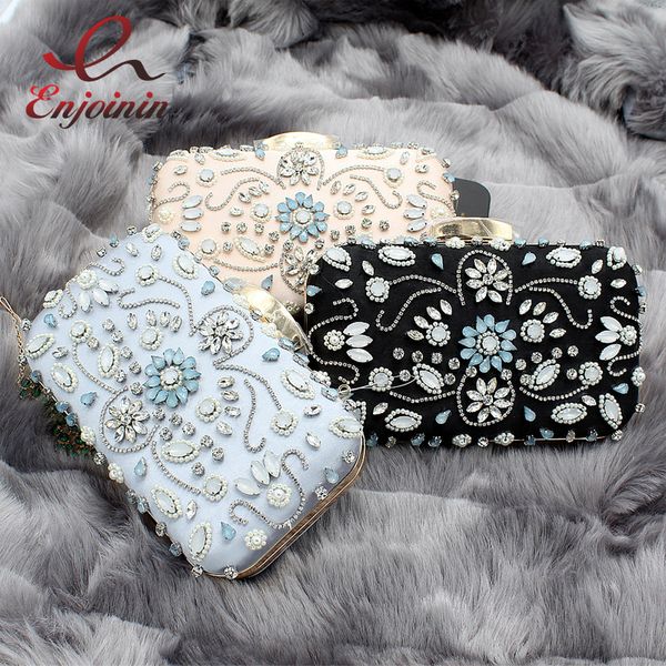

charm classic fashion diamond beaded ladies party bag clutch bag evening female chain shoulder handbag wallet