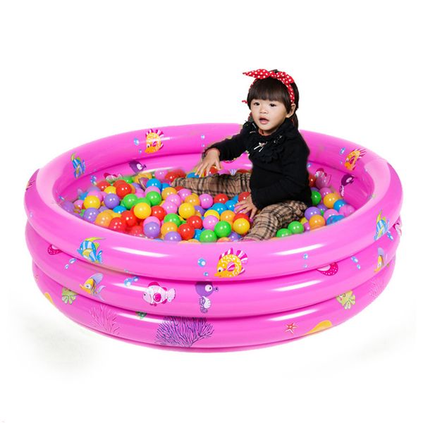 

portable three rings trinuclear baby inflatable pool summer swimming paddling pool bath tub with pump bathtub