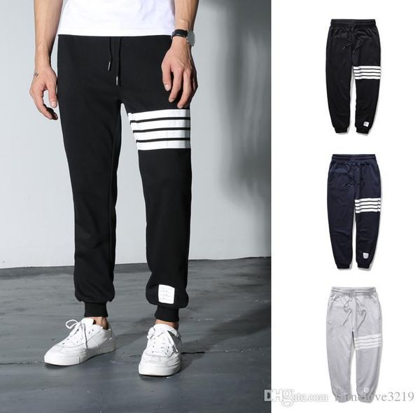 

тб новый классический красный и синий полосатый лямки складной инструмент саржевые брюки укороченные брюки, Black