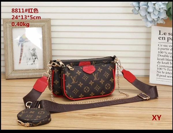 

3pcs/set high qulity classic designer womens handbags flower ladies composite tote pu leather clutch shoulder bags female purse with