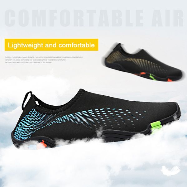 

aqua socks sneakers beach swim soft summer non slip quick dry surfing breathable outdoor water shoes yoga wet snorkeling, Black