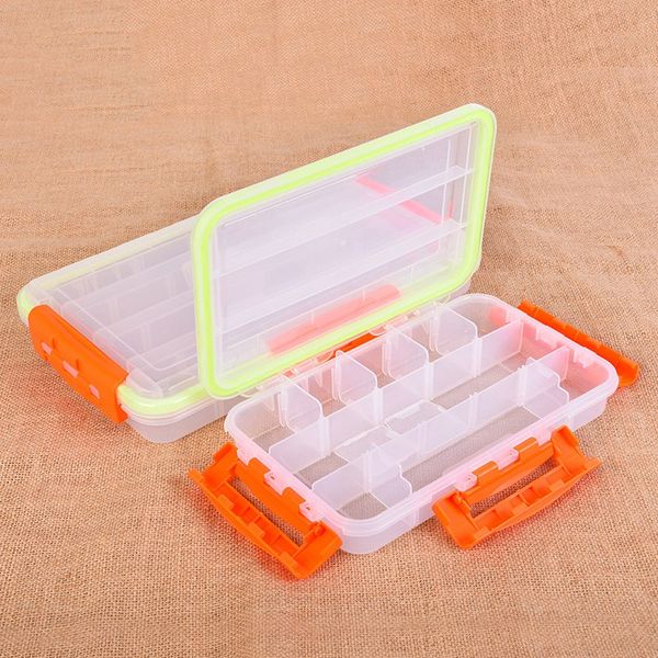 

s/l fishing tackle box rectangular clear waterproof portable organization case storage box fishing supplies organization case