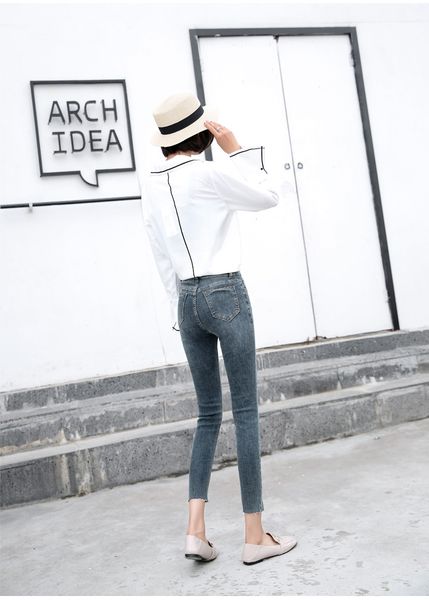 

blueberry women's tailored waist and hip princess jeans bk2268, Blue