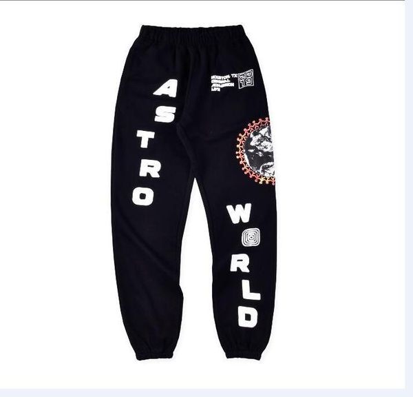 

men rope pants spring autumn pants tiger head embroidered printed baggy long casual pants home wear black and white sportswear 7580