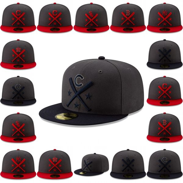

men's red sox indians astros yankees angels white sox cubs dodgers graphite/navy 2019 all-star workout on-field 59fifty fitted hat, Black;white