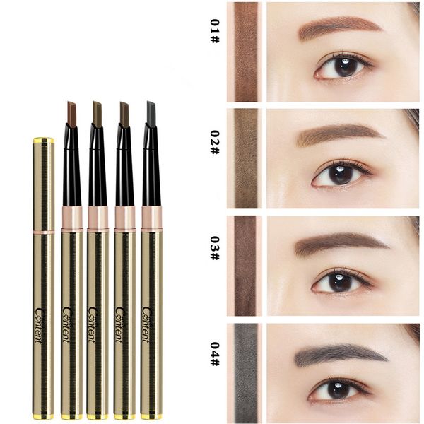 

natural vivid double head eyebrow pencil waterproof anti-sweat smudge-proof lasting no fading eyebrow pen 4 colors