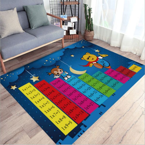 

cartoon dinosaur children's bedroom floor mat soft baby play crawling area carpet children's play mat bedside carpet rug living
