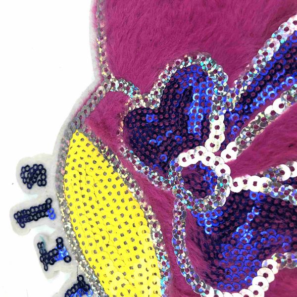 

new earth butterfly sequin cloth paste towel embroidery children's bags patch clothing accessories embroidery wholesale, Black