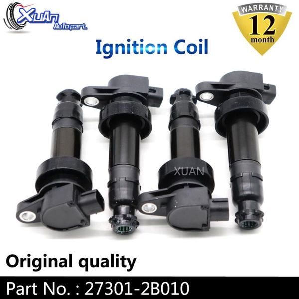 

xuan high performance ignition coil kit 27301-2b010 for accent i20 i30 elantra kia soul rio 1.6l 2.0l 273012b010