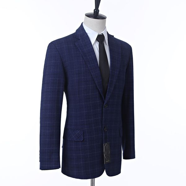

men's suit jacket men's checkered striped fashion slim jacket business casual formal suit custom size, White;black