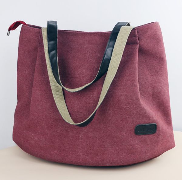 

2019 новый холст сумки большая сумка повседневная большая емкость простая сумка сумка сумка корейской версии tot