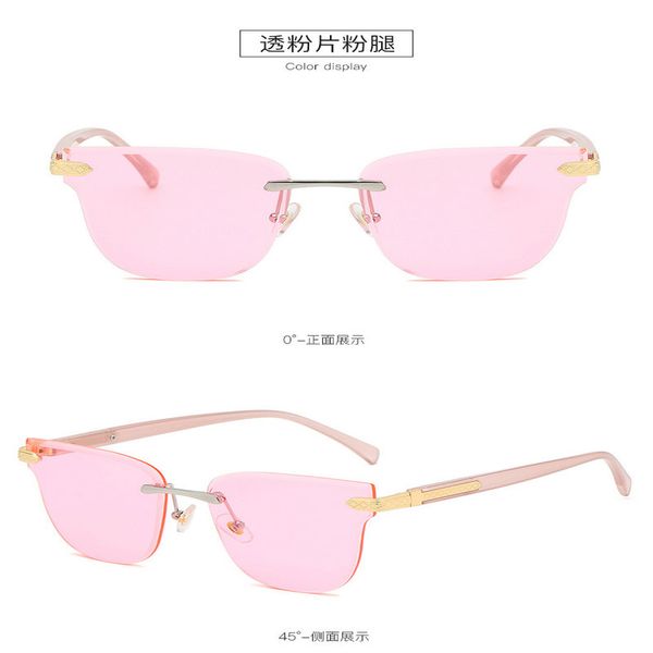 

gradient frameless sunglasses uvlaik classic rimless sunglasses women metal design gradient sun glasses shades men vintage frameless bpyef x