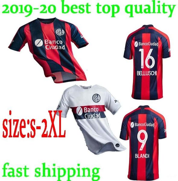 

2019 San Lorenzo jersey BLANDI 9# BELLUSCHI 16#home away 19 20 Argentina San Lorenzo CAUTERUCCIO Football Shirt From Sport jerseys