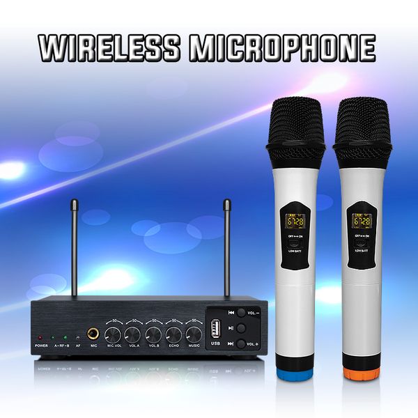 

S-102 UHF Bluetooth беспроводной микрофон Метал приемник для домашнего кинотеатра аудиор