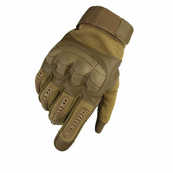 

touch screen hard knuckle tactical gloves pu leather army combat outdoor sport cycling paintball hunting swat, Black