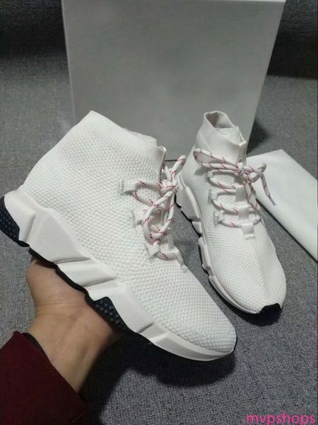 

роскошные носок обуви скорость инструкторы stretch textured knit white повседневный обуви speed ​​trainer кроссовки speed ​​trainer носок ra